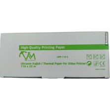 Vira Upp 110 S Ultrason Kağıdı   Termal Paper For Video Printer 110  x  20 M 3 Adet