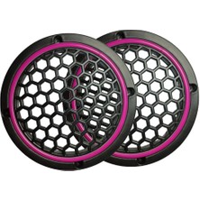 L-Sound Neon Işıklı 16 cm Hoparlör ve Midrange Kapağı - 2 Adet - Pembe