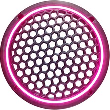 L-Sound Neon Işıklı 20 cm Hoparlör ve Midrange Kapağı - 2 Adet - Pembe