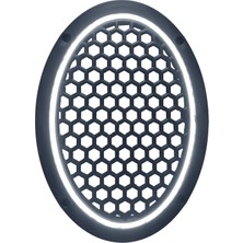 L-Sound Neon Işıklı (6x9) Inç Kaliteli Plastik Hoparlör ve Midrange Kapağı - 2 Adet - Beyaz