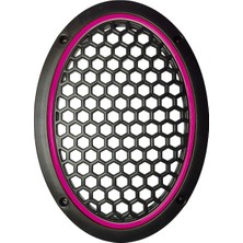 L-Sound Neon Işıklı (6x9) Inç Kaliteli Plastik Hoparlör ve Midrange Kapağı - 2 Adet - Pembe