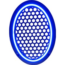 L-Sound Neon Işıklı (6x9) Inç Kaliteli Plastik Hoparlör ve Midrange Kapağı - 2 Adet - Mavi