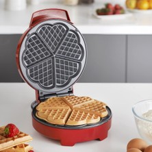 Hapşuruk Kırmızı Kalp Şekilli Waffle Makinesi