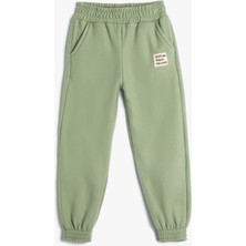 Koton Polar Jogger Eşofman Altı Aplikeli Cepli Beli Lastikli