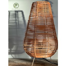 Renesse Home Iskenderiye El Yapımı Rattan  Masa Lambası & Abajur