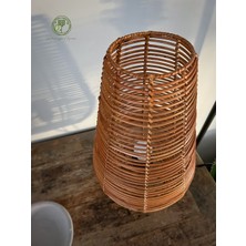 Renesse Home Iskenderiye El Yapımı Rattan  Masa Lambası & Abajur