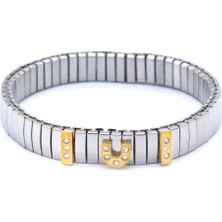 Ferizz 316L Çelik Italyan Charm Kadın Kelepçe Bileklik BLK-1007