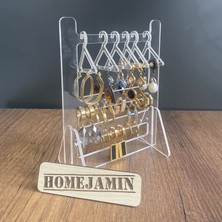 Home Jamin Pleksi Küpe ve Takı Standı Masa Üstü Organizer Askılı Takılık