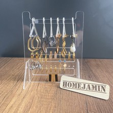 Home Jamin Pleksi Küpe ve Takı Standı Masa Üstü Organizer Askılı Takılık