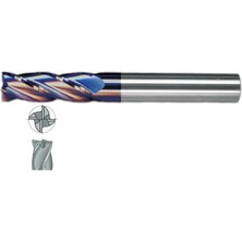 Fett 6X25 Mastercut Uzun Sert Metal 4 Ağızlı Tıaln Karbür Parmak Frezesi
