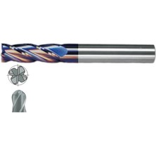 Fett 10 mm Mastercut Standart Sert Metal Tıaln 4 Ağızlı Küresel Karbür Parmak Frezesi