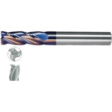 Fett 12 mm Mastercut Standart Sert Metal Tıaln 3 Ağızlı Karbür Parmak Frezesi