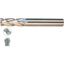 Fett 5X25 Mastercut Uzun Sert Metal 2 Ağızlı Küresel Karbür Parmak Frezesi