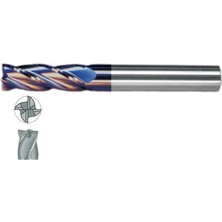 Fett 2,5 mm Mastercut Standart Sert Metal Tıaln 4 Ağızlı Karbür Parmak Frezesi