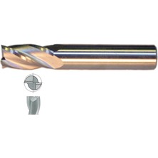 Fett 20 mm Mastercut Standart Sert Metal 2 Ağızlı Karbür Parmak Frezesi