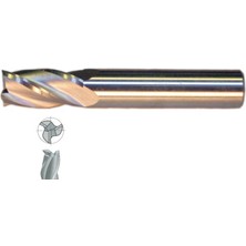 Fett 3 mm Mastercut Standart Sert Metal 3 Ağızlı Karbür Parmak Frezesi
