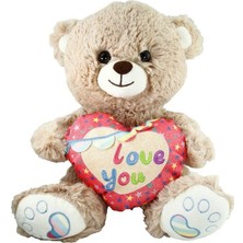 Alorise PJH2324  Peluş Kalpli Ayı Love You 30 cm -Vardem