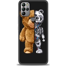 gmotp General Mobile Gm 21 Pro Kılıf Hd Baskılı - Ayı ve Iskeleti