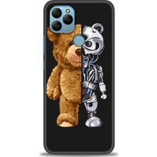 gmotp General Mobile Gm 21 Kılıf Hd Baskılı - Ayı ve Iskeleti