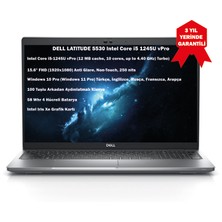 Dell Latitude 5530 Intel Core I5 1245U Vpro 32GB 256GB SSD 13.3" Fhd Windows 10/11 Pro Taşınabilir Bilgisayar