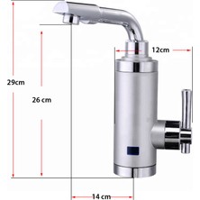 Sıcak Musluk Elektrikli Sıcak Musluk Ani Su Isıtıcı Termal Şofben Musluk