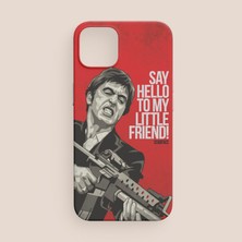 Offo Say Hello To My Little Friend Yazılı Scarface iPhone 12 Telefon Kılıfı
