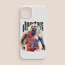 Offo iPhone 12 Pro Michael Jordan Tasarımlı Beyaz Telefon Kılıfı