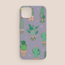 Offo Kaktüsler Tasarımlı iPhone 12 Pro Max Telefon Kılıfı