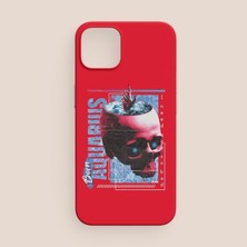 Offo Born Aquarus Yazılı Kova Burcu iPhone 12 Telefon Kılıfı