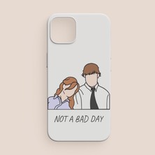 Offo The Office Not A Bad Day Pam ve Jim Tasarımlı iPhone 13 Pro Max Telefon Kılıfı