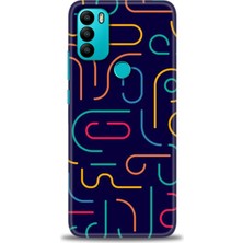 gmotp General Mobile Gm 21 Plus Kılıf Hd Baskılı - Renkli Çubuklar