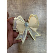 Gönülden Tasarım 9x9 cm Zirkon Taşlı Fiyonktasarım Arma Aplike Dikiş Aksesuarı