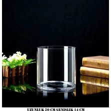 Paşabahçe Silindir Cam Vazo Dekoratif Delizli El Imalati En Büyük Set