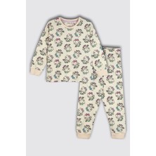 Zuzunga Hello Kitty Desenli  Pamuk Kız Çocuk Pijama Takımı