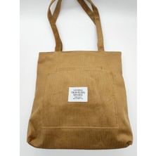 Posh Bags Lyanna Kadın Kadife Fitilli Önde Iki Cepli Kadın Omuz Çantası