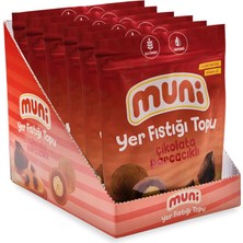 Muni Çikolata Parçacıklı Yer Fıstığı Topu, 80 gr x 6 Adet