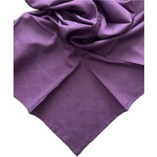 Vakko Pamuk Ipek Monogram Eşarp 3001126-MOR