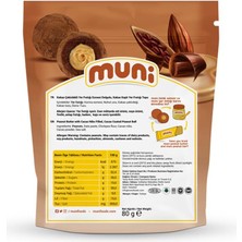 Muni Kakao Çekirdekli Yer Fıstığı Topu, 80 gr x 6 Adet