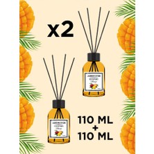 Jardin D'or Mango Reed Dıffuser 2'li Set (Mango Çubuklu Oda Kokusu) 110 ml x 2 Adet