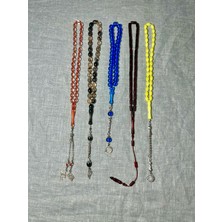 Anemore Collection 15 Adet Toz Kehribar Tesbih - Hediye Kutusunda - Karışık Renkli