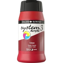 Daler Rowney System 3 Akrilik Boya 500ML 513 Crimson