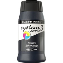 Daler Rowney System 3 Akrilik Boya 500ML 065 Paynes Grey