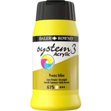 Daler Rowney System 3 Akrilik Boya 500ML 675 Process Yellow