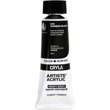 Pebeo Daler Rowney Cryla Heavy Body Artists' Akrilik Boya 75ML N:035 Carbon Black