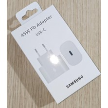 Samsung Galaxy S23 Ultra - S23 Plus EP-TA845X 45W Type-C Orijinal Hızlı Şarj Adaptörü Kablosuz (Türkiye Garantili)