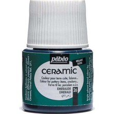 Pebeo Solvent Bazlı Seramik Boya 45ML Şişe - 26 Emerald