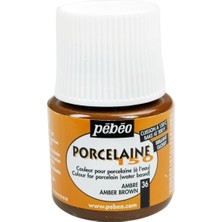 Pebeo Porcelaine 150 Porselen Boyası 36 Amber Brown