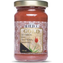 Artdeco Gold Geleneksel Ebru Boyası 105ML - 380 Oksit Kırmızı