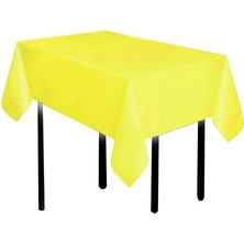 Benim Marifetlerim Düz Sarı Doğum Günü Masa Örtüsü 137*183