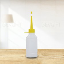 Sevgift Plastik Da ml alık Kapaklı 250 ml Çok Amaçlı Plastik Yağdanlık - 25 Adet Piset Numune Sıkma Şişesi